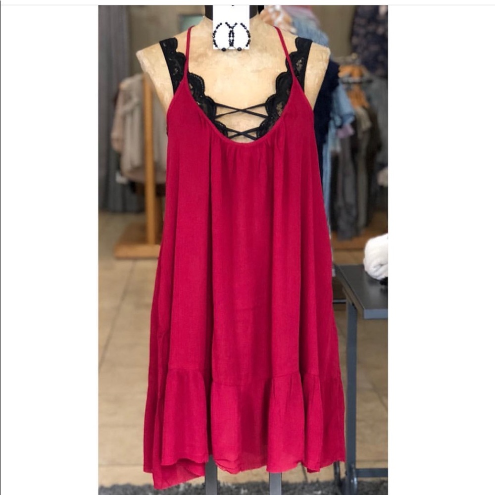 Commè Toi little red dress